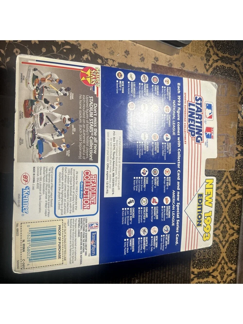1991 pacific nolan ryan texas express set And 93 Starting Lineup Figure